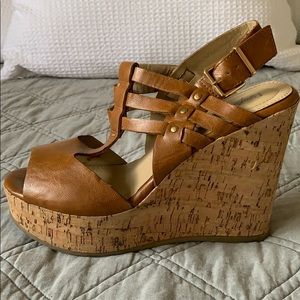 Limelight Tan Wedges